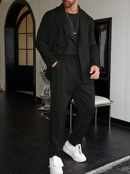Old Money Casual One-Color Men’s Suit